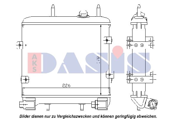 AKS DASIS Moottoriöljyn jäähdytin 126290N